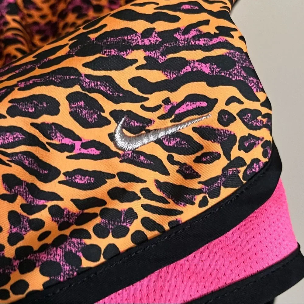 Nike DRI-FIT Venom Tempo Animal Print Multicolor Running Shorts 686018 Size XS