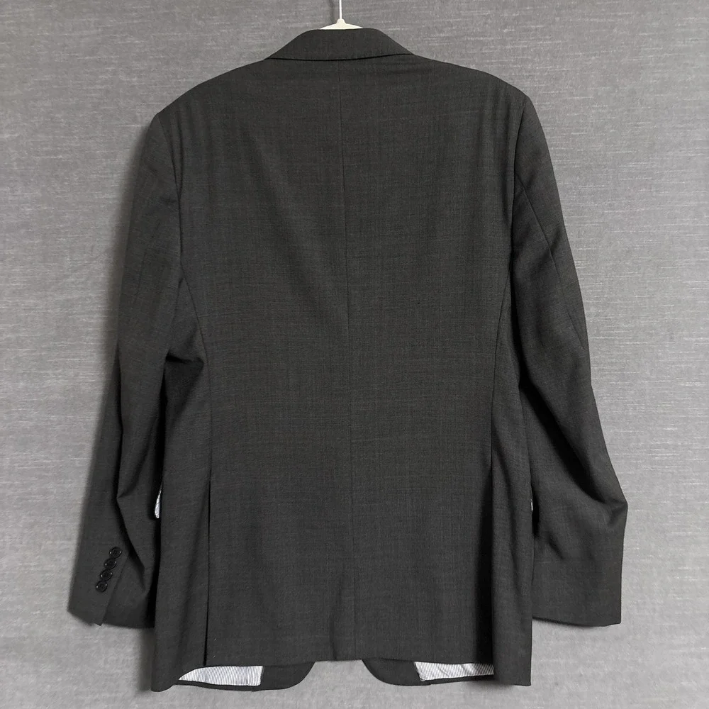 Brooks Brothers Sport Coat 40L Charcoal Gray Wool Explorer Classic Blazer Jacket
