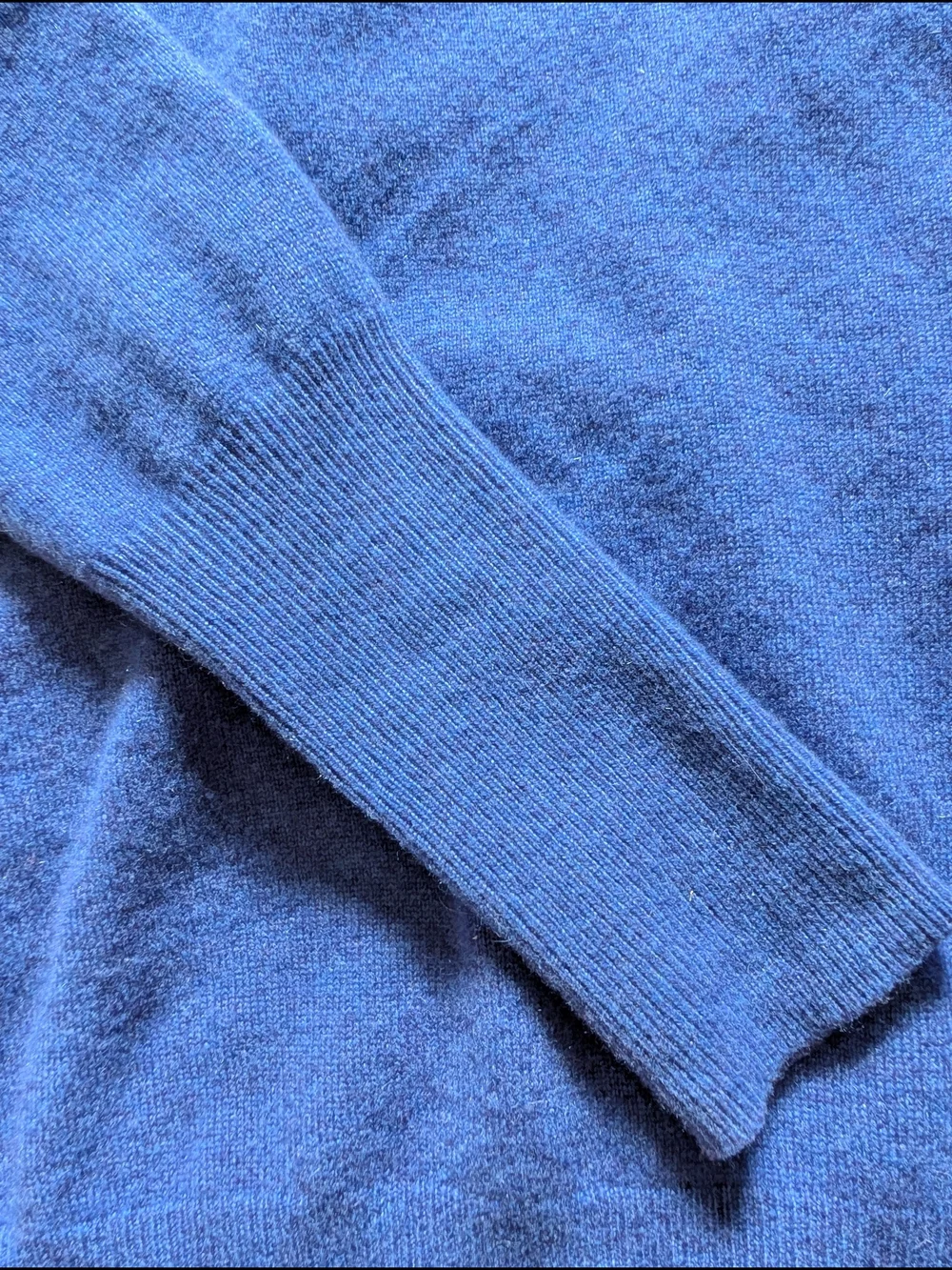 J. Crew Womens Royal Blue V-Neck Cashmere Sweater