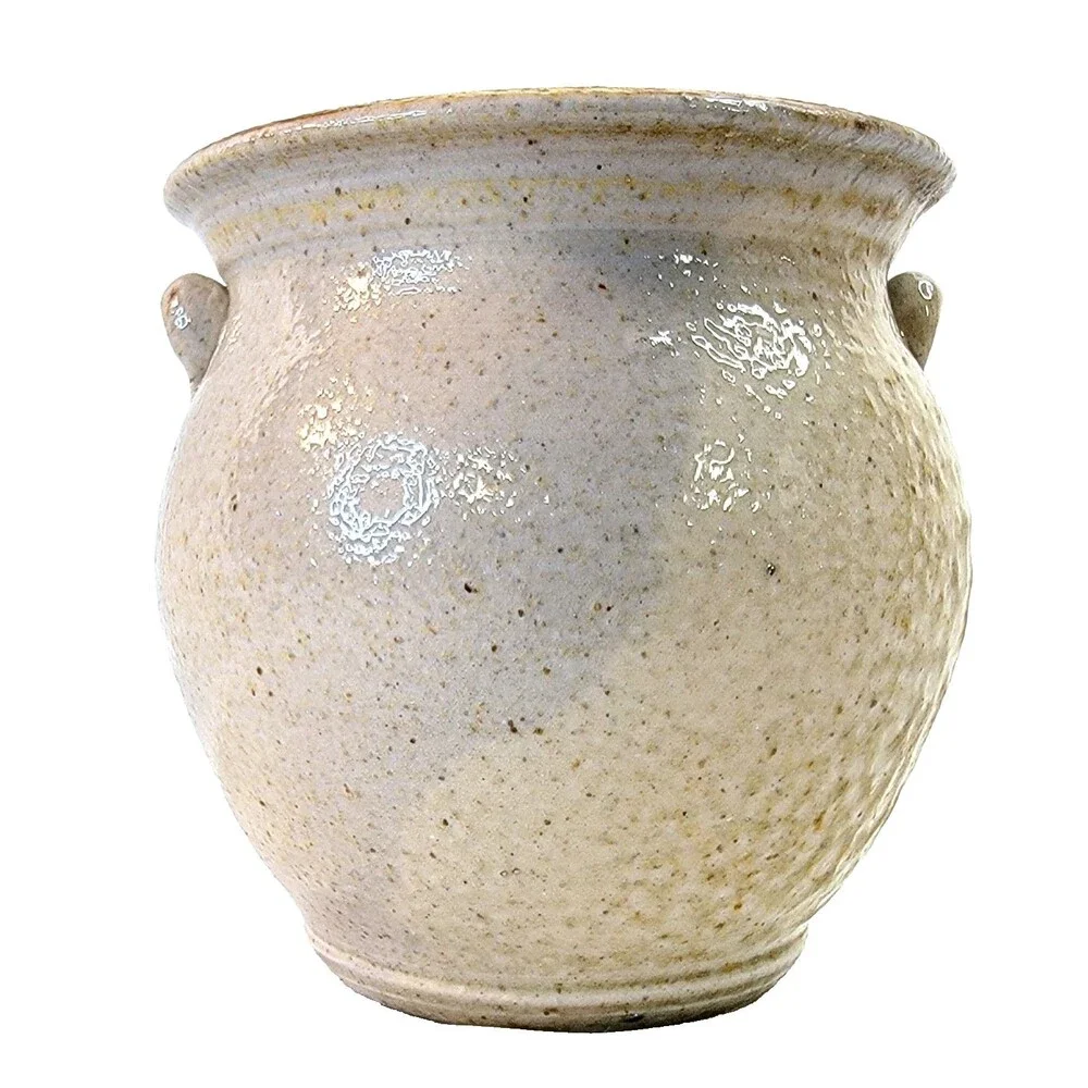Salt Glaze Pitcher Genesee Country Museum Mark Presher Master Potter Handpainted
