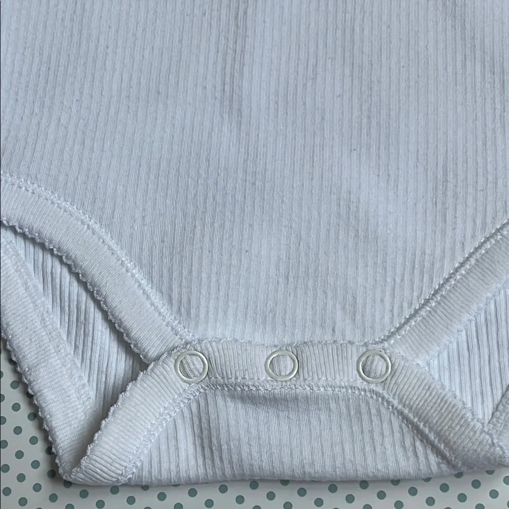 Pottery Barn Kids White Bodysuit with Peter Pan Collar