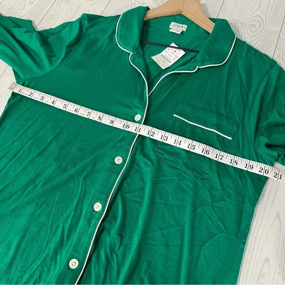 J. Crew Knit Pajama Top Long Sleeve Button Up