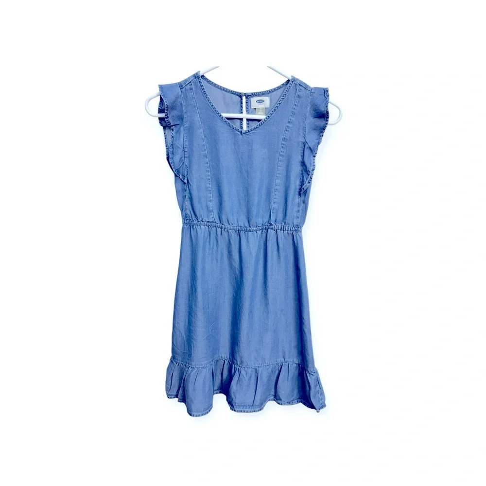 Old Navy Blue Ruffled‎ Smocked Sundress