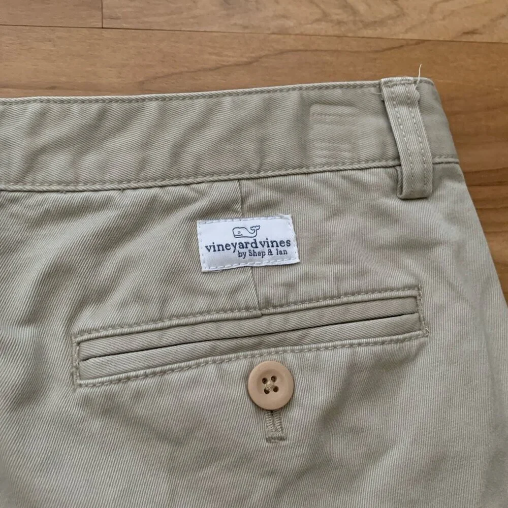 Vineyard Vines Khaki Pants Girls Size 16 School Uniform Beige Straight Leg