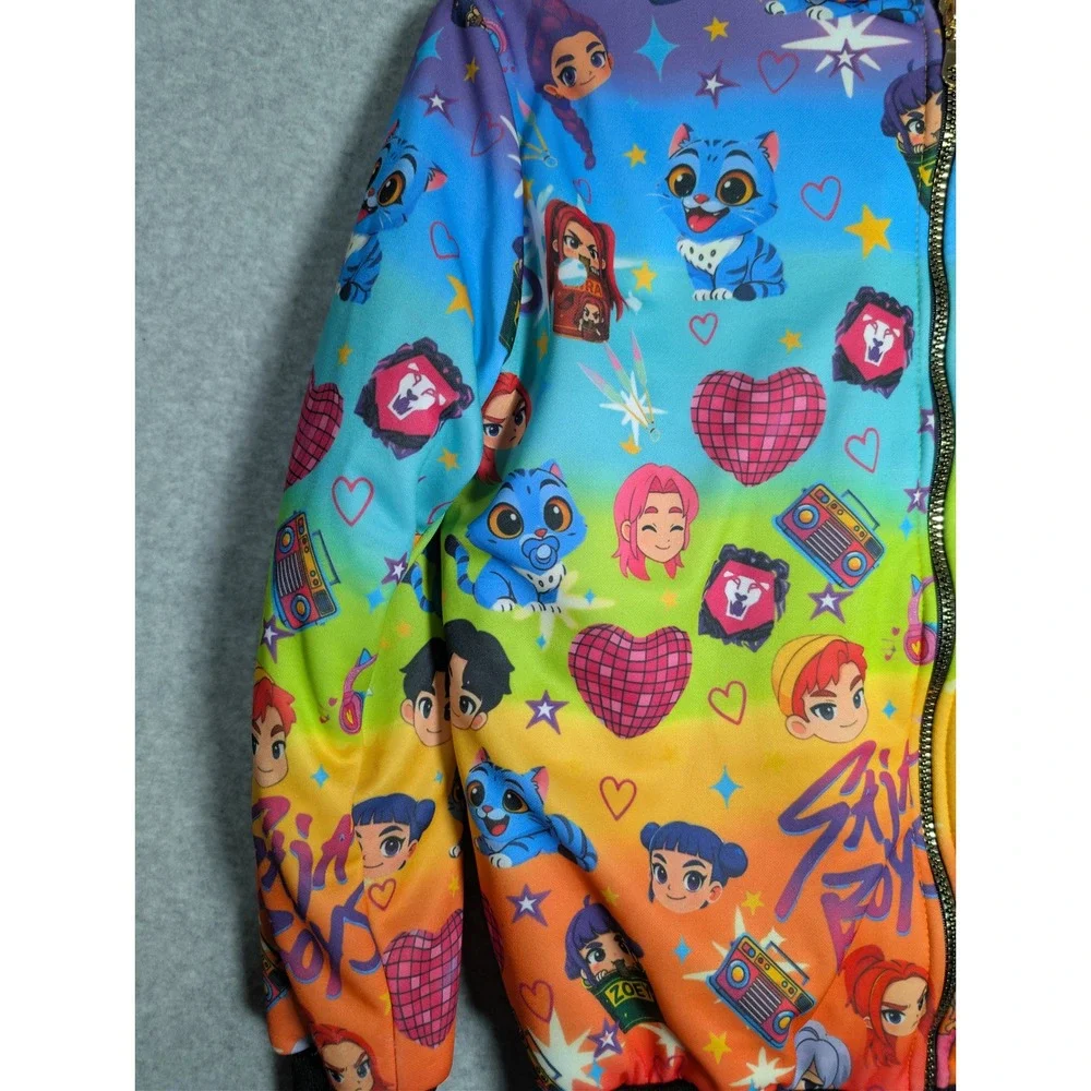 K-Pop‎ Saja Boys Anime Kids Tracksuit Set Hoodie Joggers Multicolor Size Large