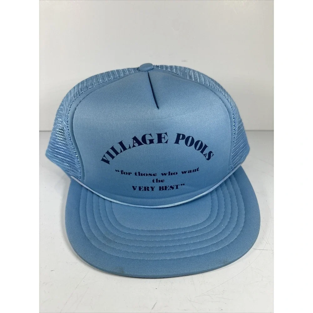 Vintage Village Pools Civic Trucker Cap‎ Snapback Hat Local Workwear