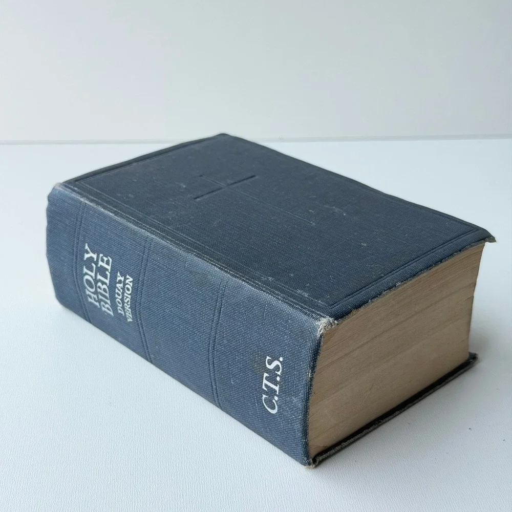Catholic Truth Society Holy Bible Douay Version Blue Religious Classic 3x5