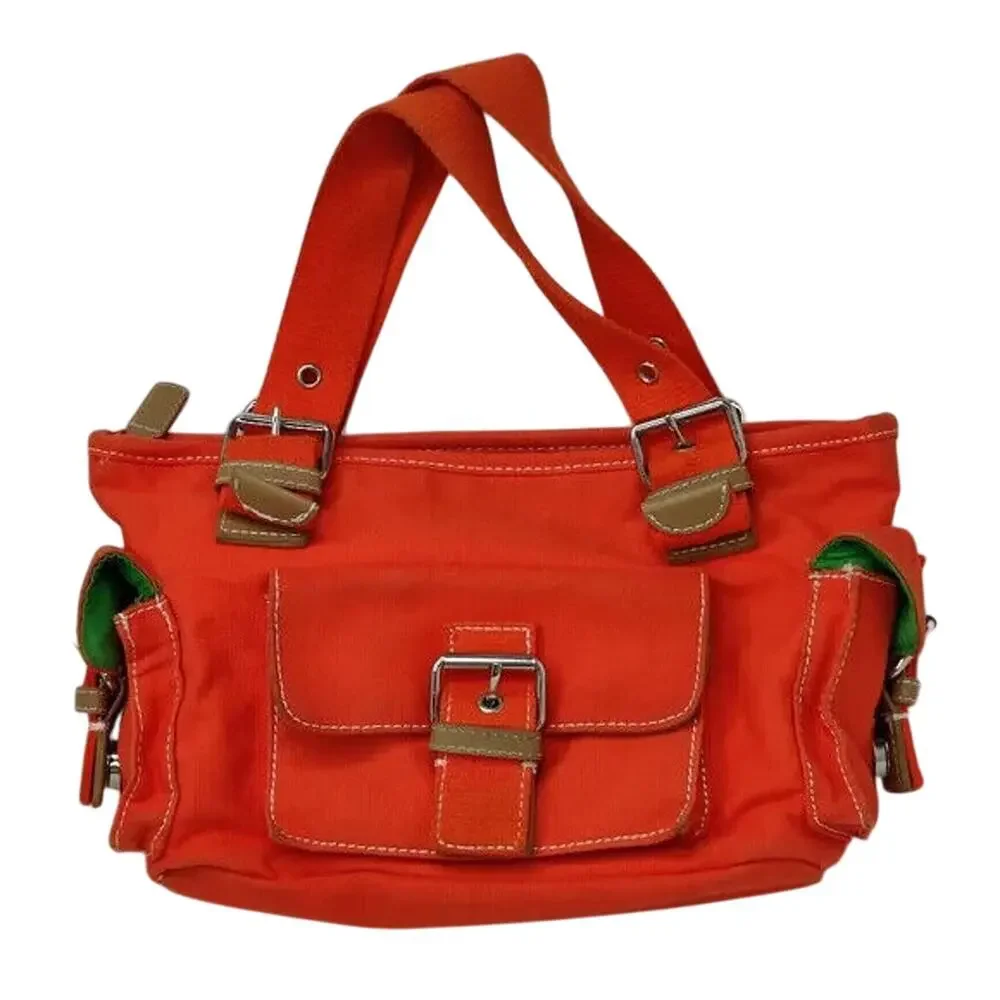 Vintage Orange canvas Mini bag by st johns