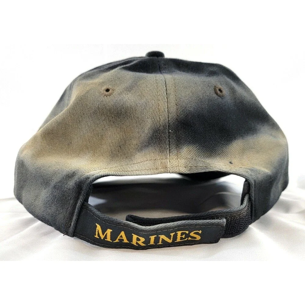 US Marines Cap Devil Dog Hat Hook And Loop Military Embroidered USMC