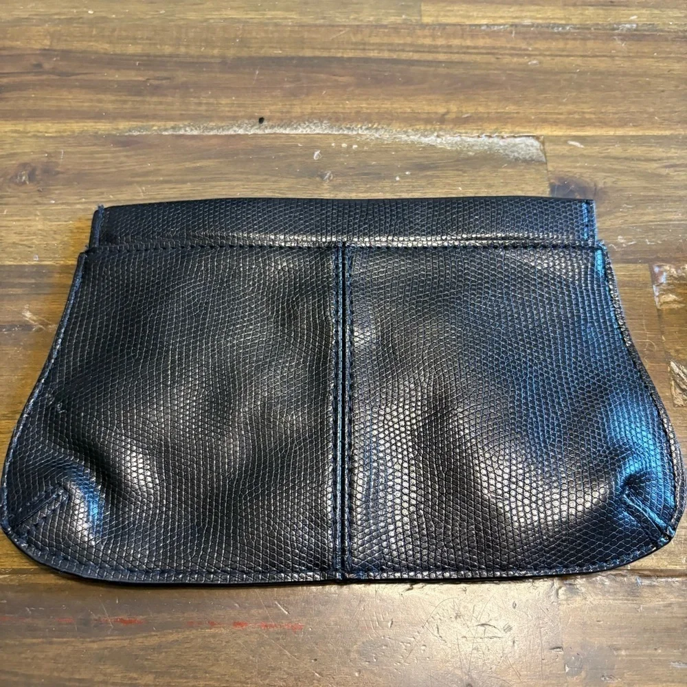 Chloe Parfums Black Textured Clutch Embossed GWP Mini Bag Pouch Evening Night