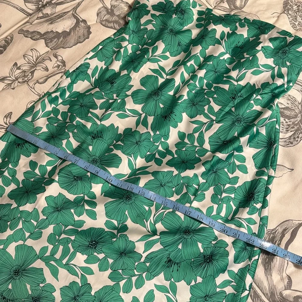 J.Crew Collection strapless slip dress in greenhouse floral print BU272
