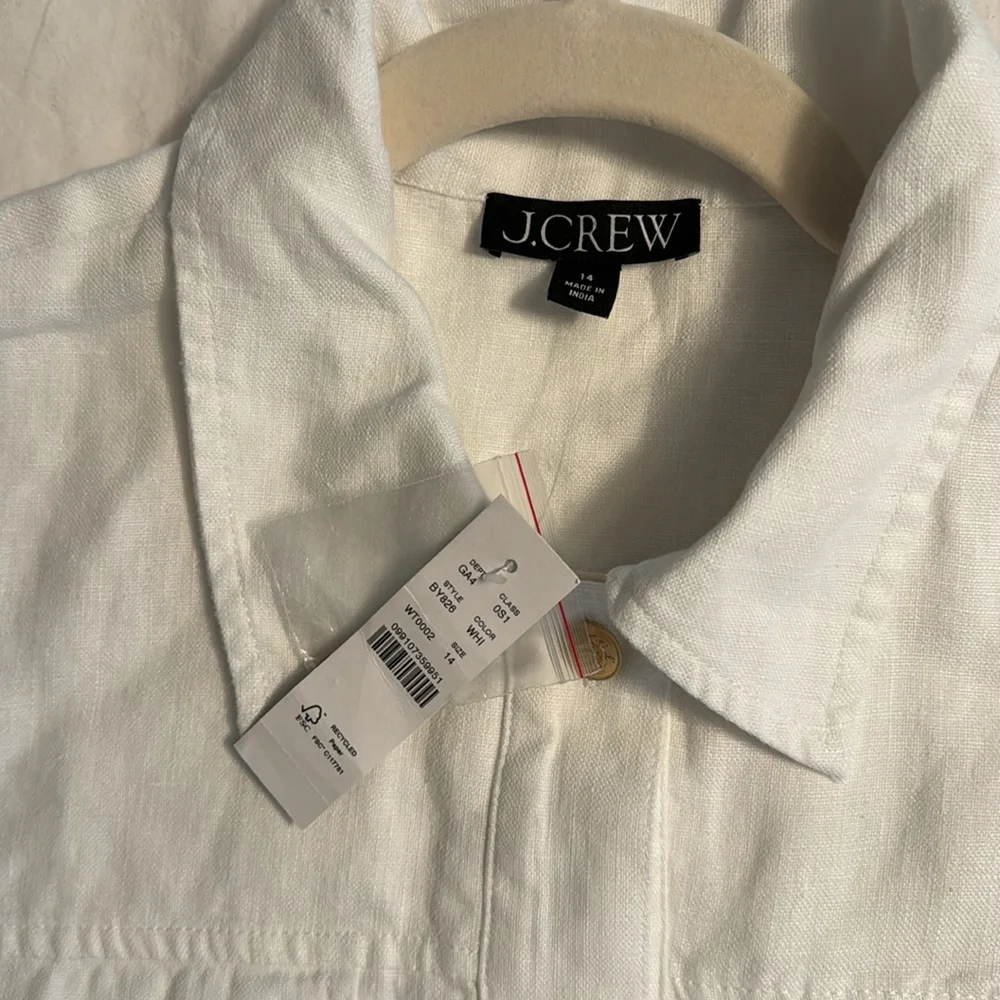 J.Crew Gamine shirtdress in linen BY826