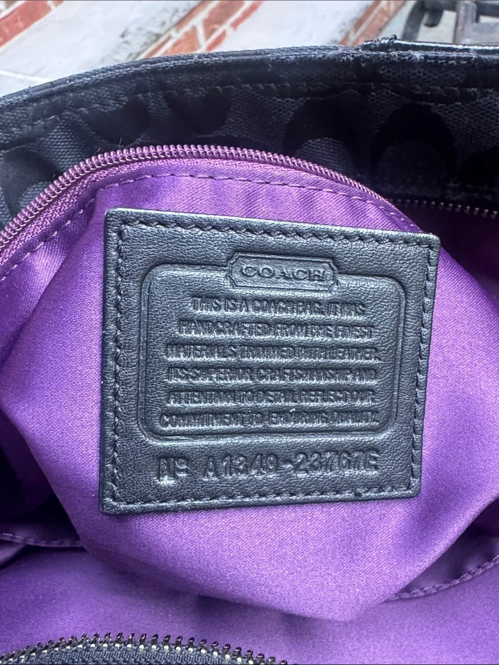 Coach elegant tote