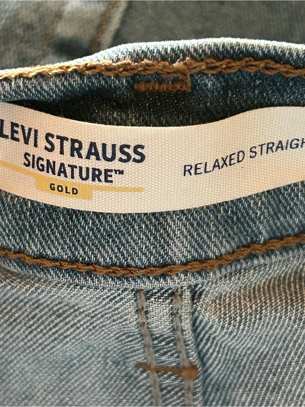 Levi Strauss Signature‎ Gold Relaxed Straight Jeans Men’s 36x36 Stretch Denim