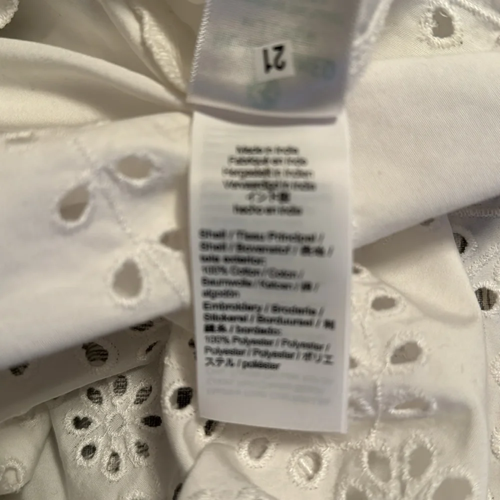 J.Crew smocked eyelet-hem dress in cotton poplin BR450