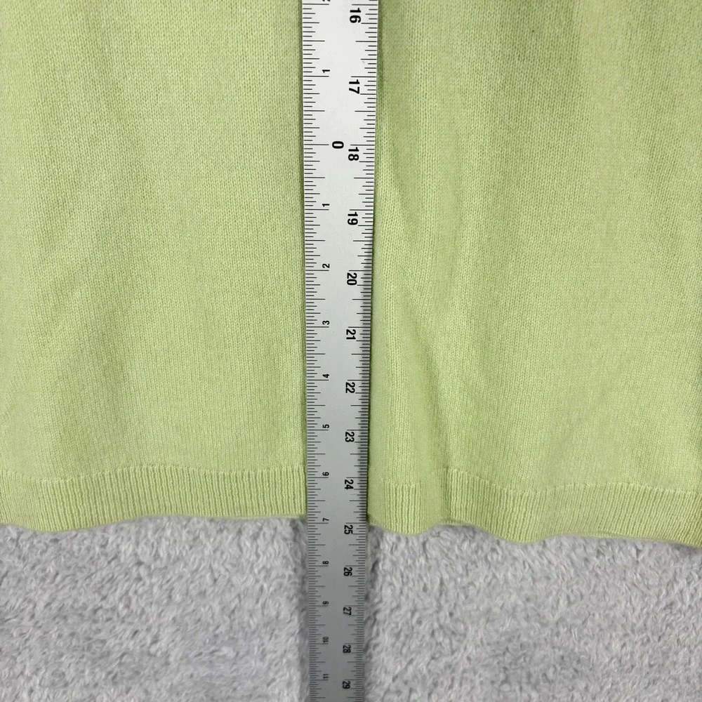 J.‎ Crew 100% Cashmere Slim Fit Crew Neck Sweater Womens Size S Light Green