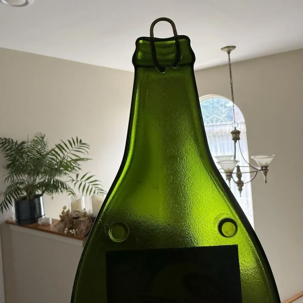 Flat Melted Beer Vine Bottle NFL NY Jets Wall Decor