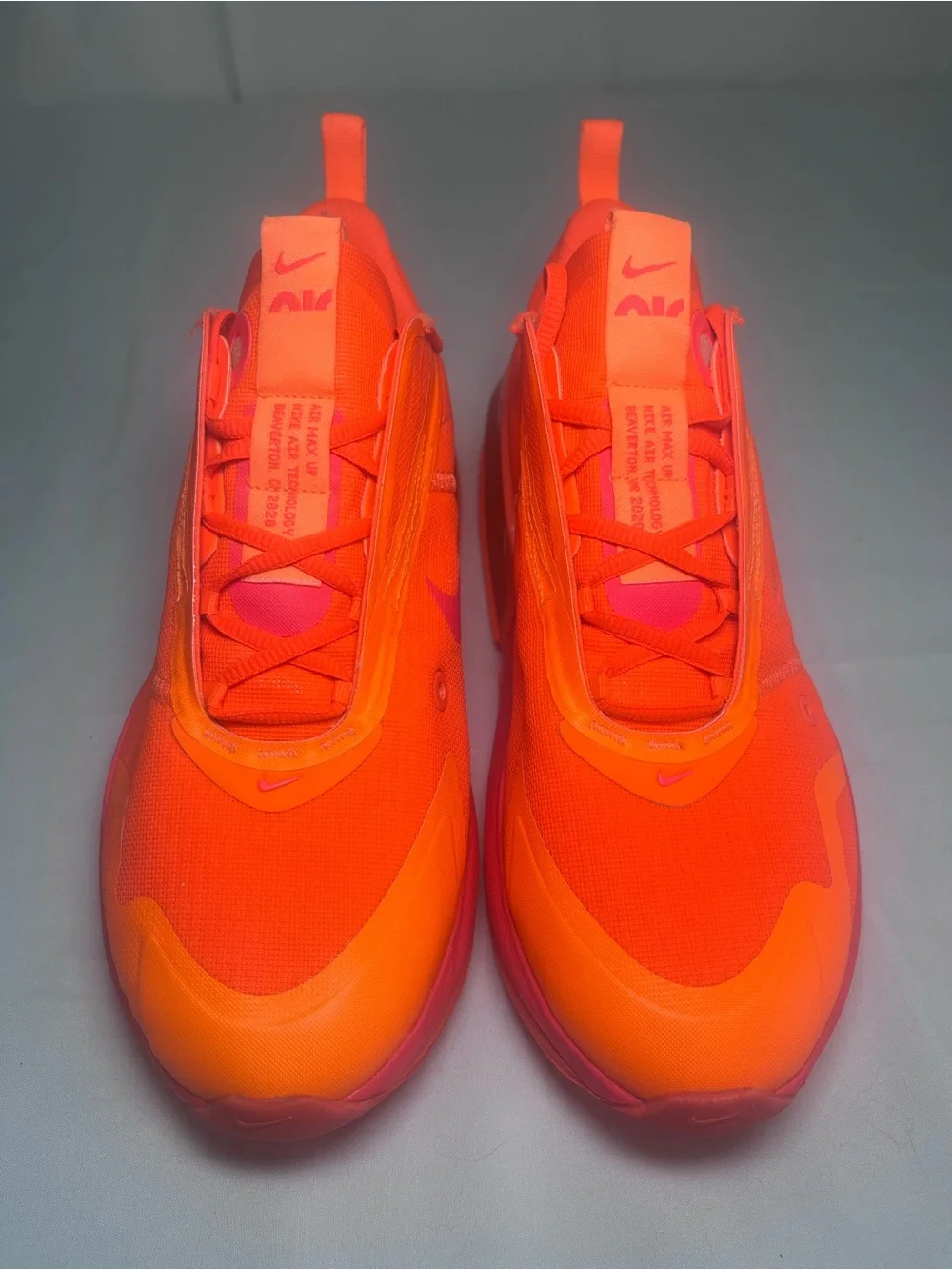 Nike Air Max Up 2020 Neon Orange and Pink Low-Top Sneakers