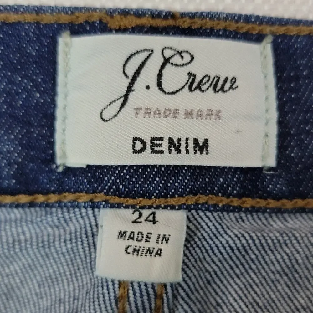 J. Crew denim jean mini‎ skirt 24