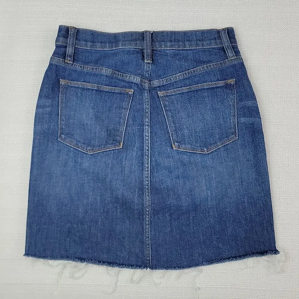 J. Crew denim jean mini‎ skirt 24