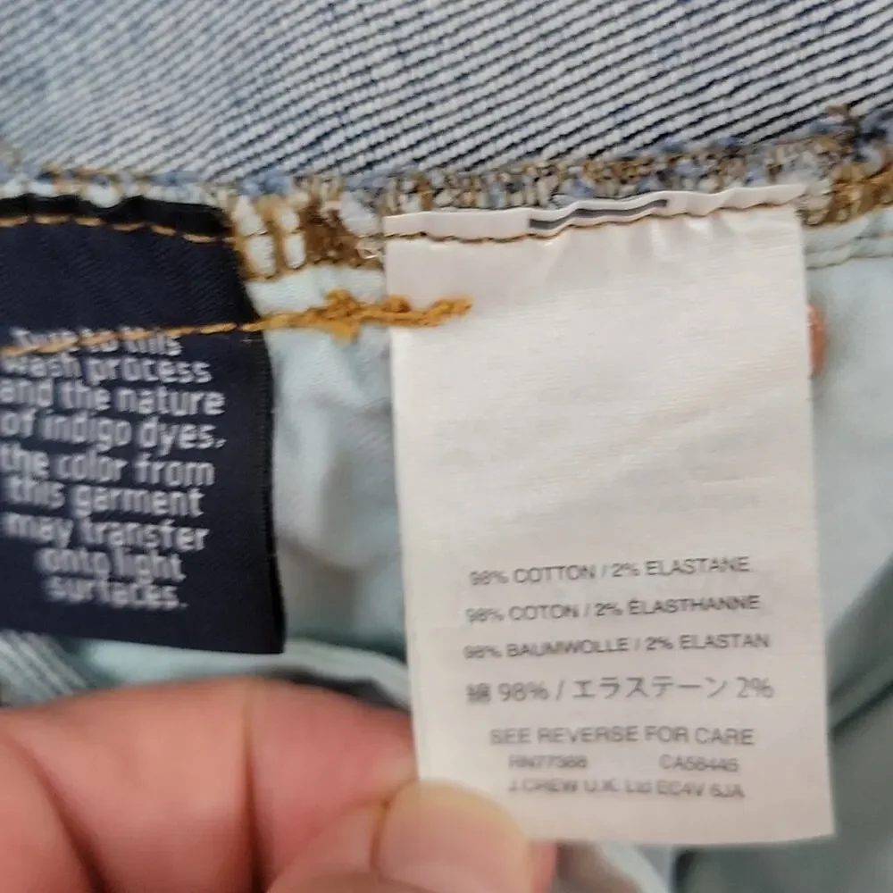 J. Crew denim jean mini‎ skirt 24