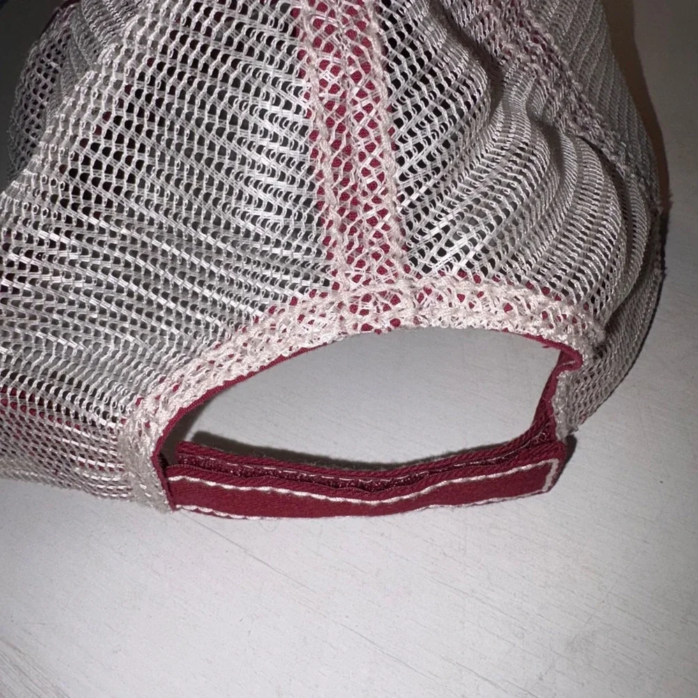 AgriGold Trucker Hat Baseball Cap Mesh Back Adjustable Burgundy‎