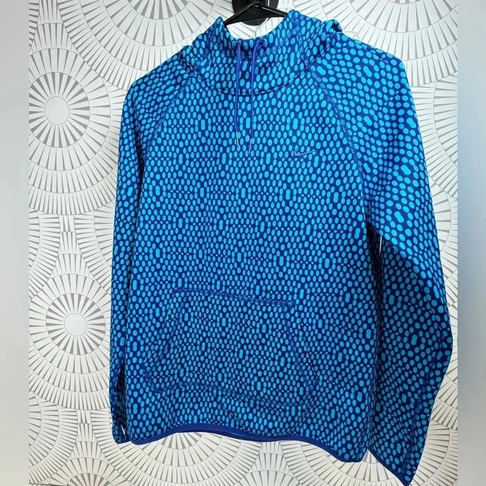Nike Thermafit Polkadot‎ Hooded Pullover Sweatshirt Size Small