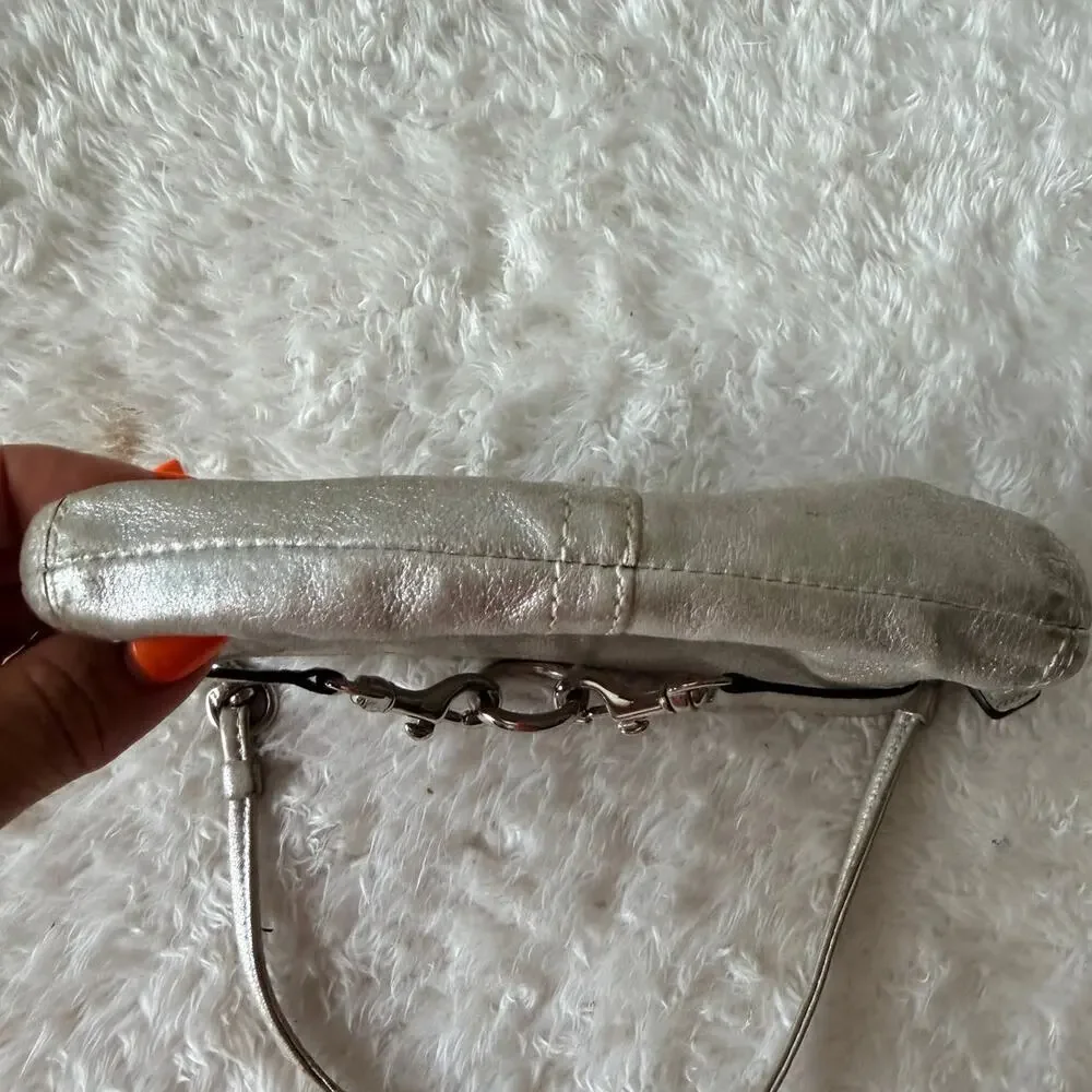 Coach silver metallic