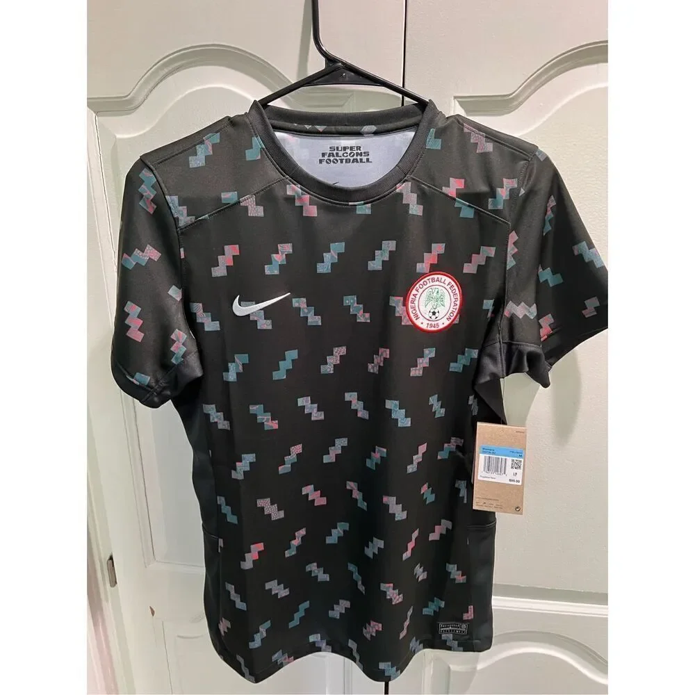 Nike Football World Cup 23 Nigeria Stadium home jersey in black Size medium