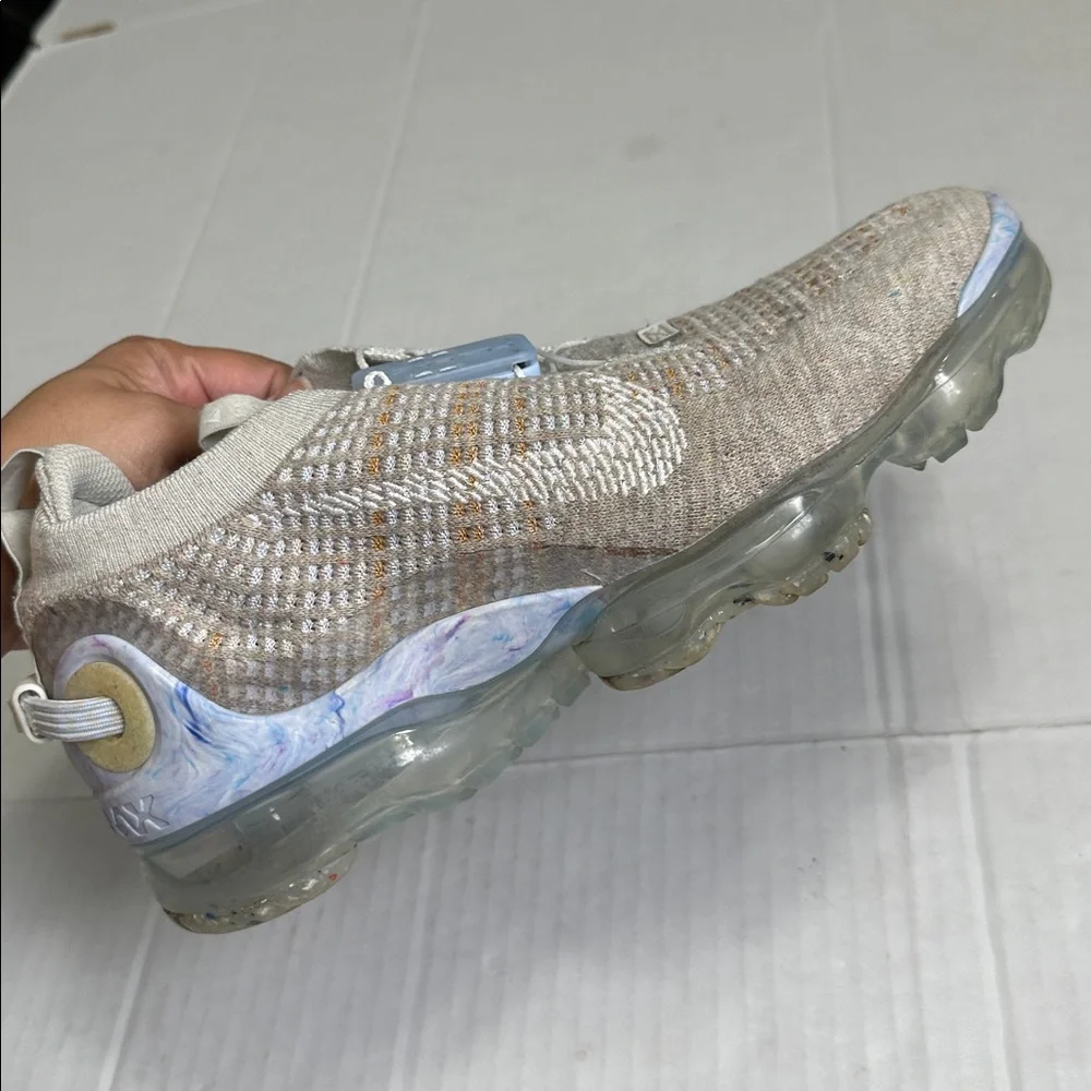 Nike Air VaporMax 2020 Flyknit Oatmeal Womens 9.5‎ Sneakers Shoes Running