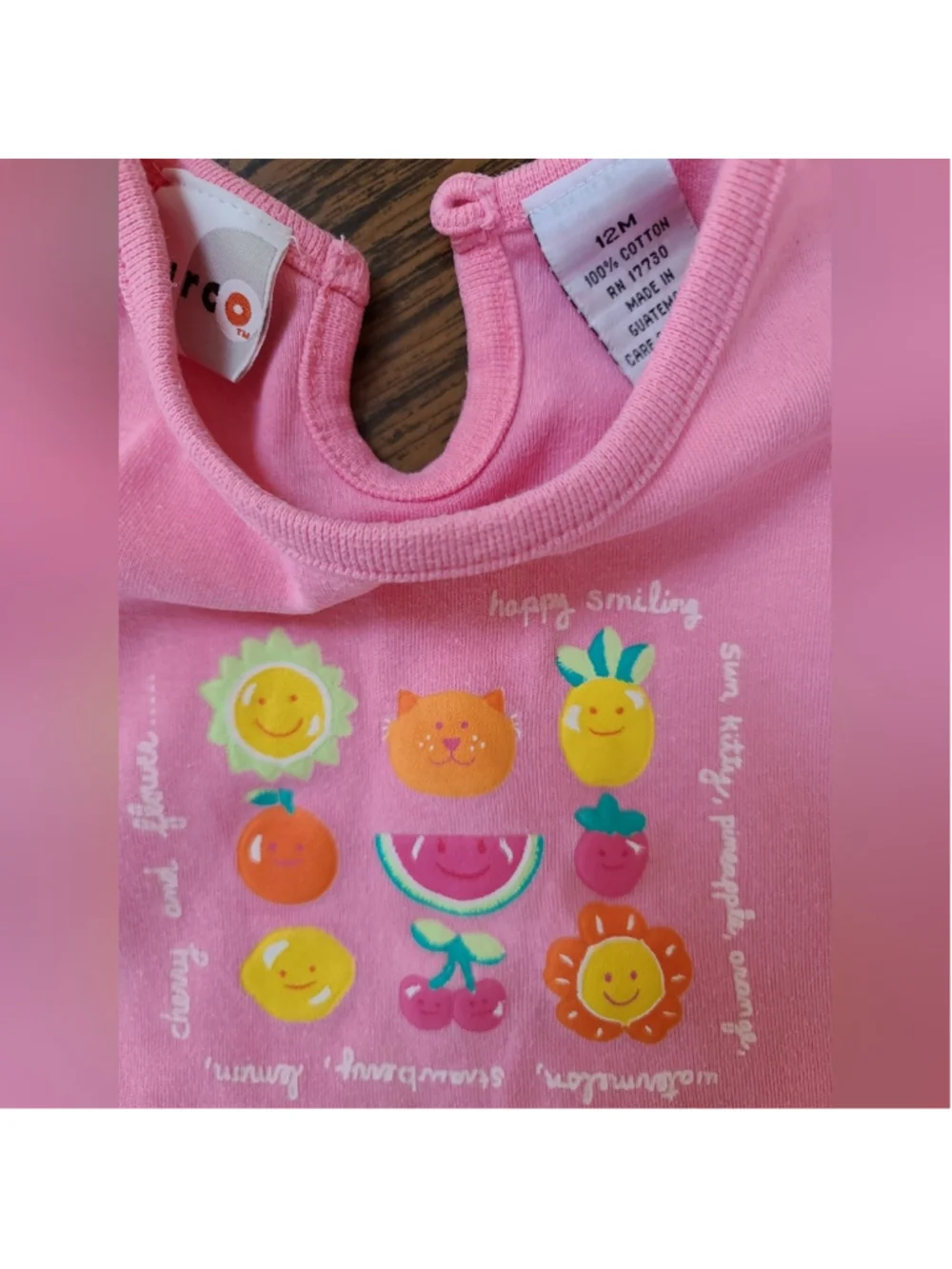 Circo Baby Girl 3pc Mix & Match Set 12M Pink Fruit Top Navy Glitter Polka Dot Le