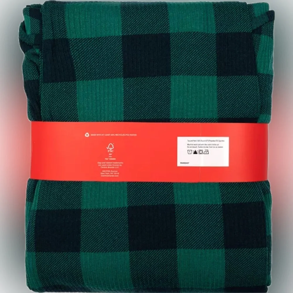 GAP green plaid