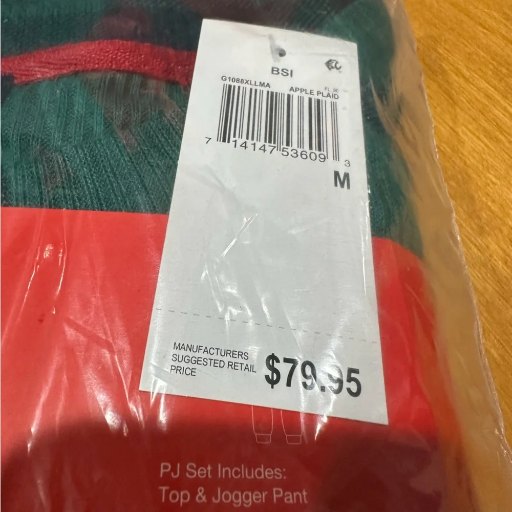 GAP green plaid