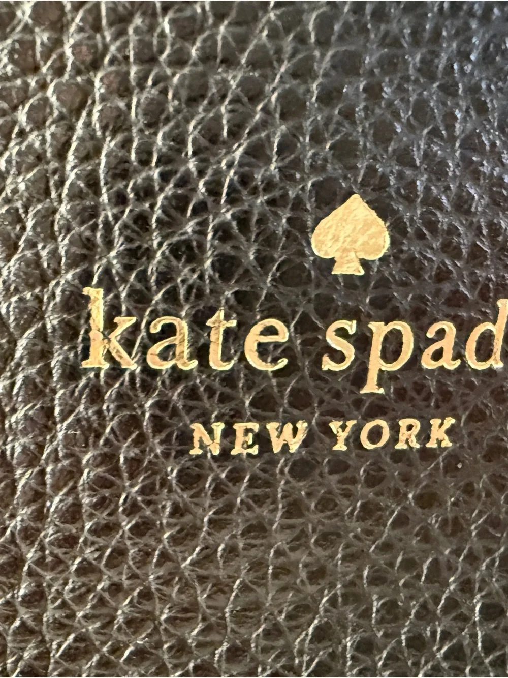 kate spade New York Black Leather Satchel with Tassel