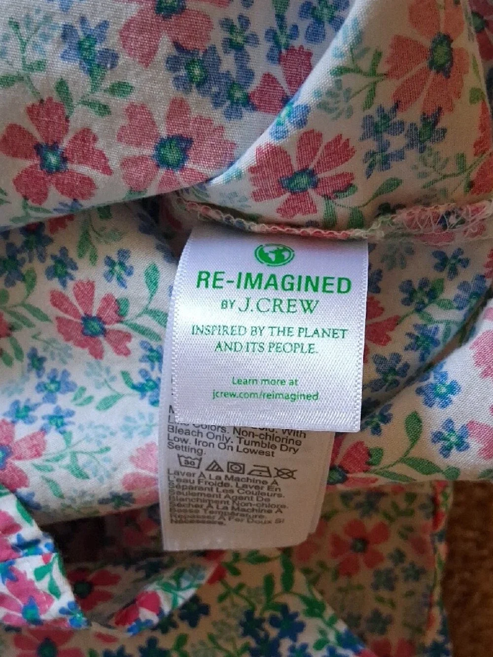 J. Crew Floral Cotton Blend Sleeveless Button-Front Button Down Shirt Top