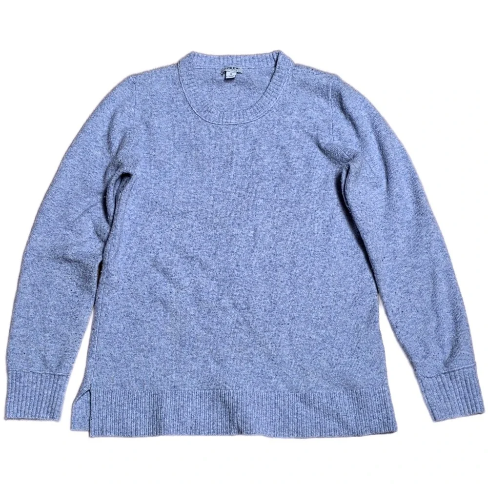 J.‎ Crew Speckled Crewneck Sweater Women's Size Small Light Purple Pullover
