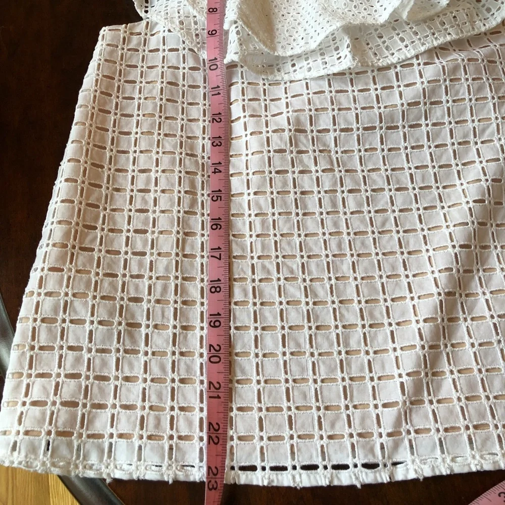 J. Crew Eyelet One Shoulder Top  NWT
