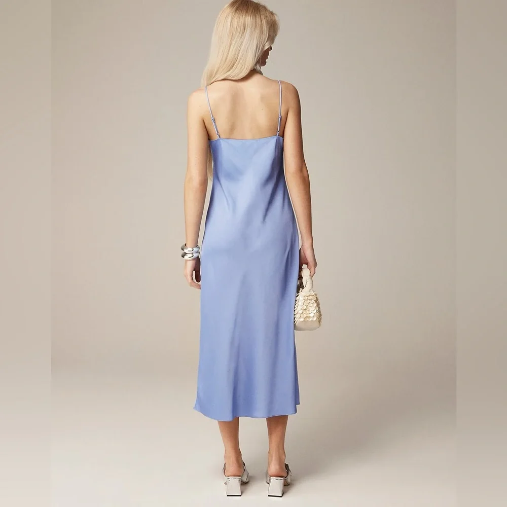 J.Crew Gwyneth slip dress in luster charmeuse BV496