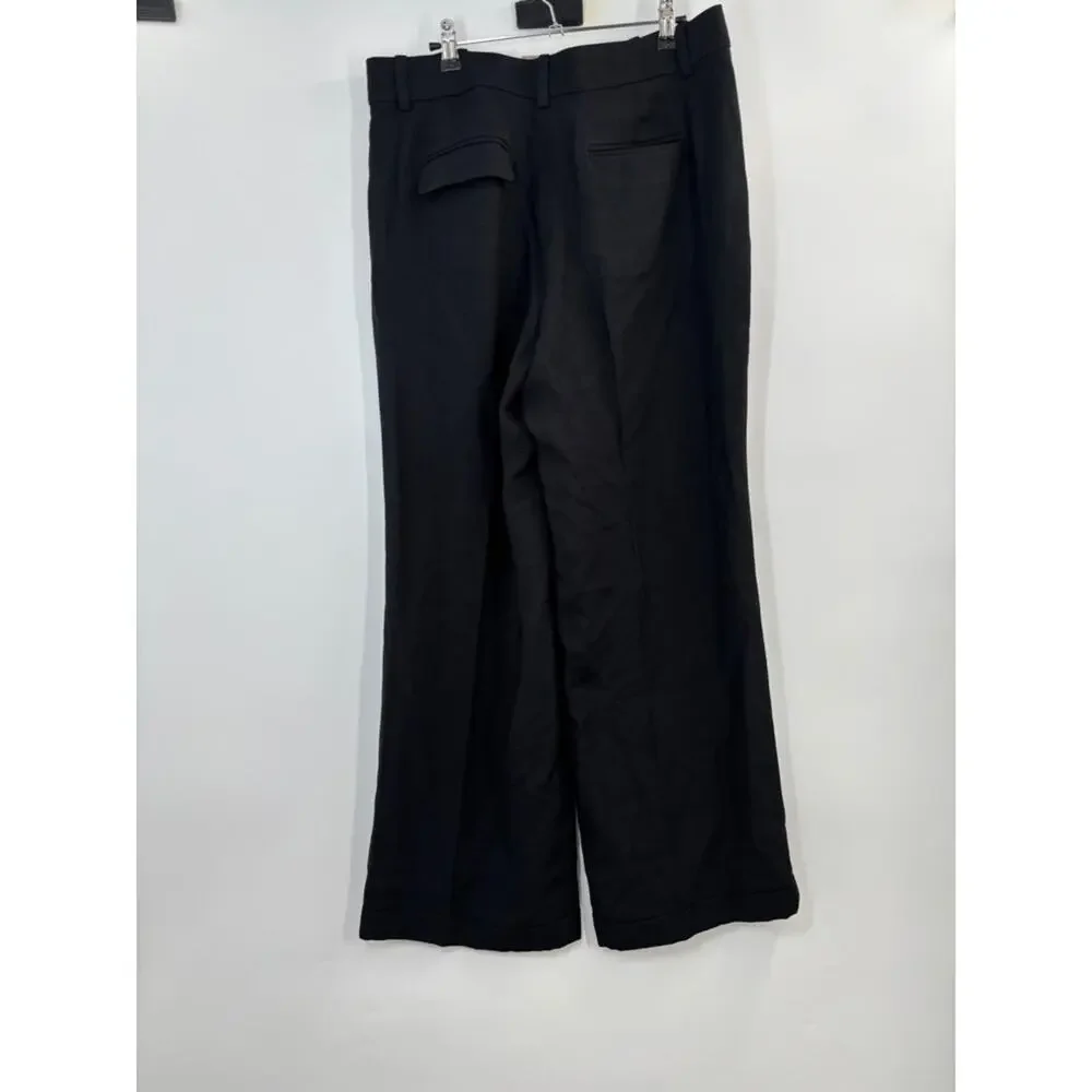 J.Crew Cuffed wide-leg trouser in luster canvas