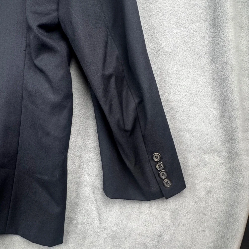 Lauren Ralph Lauren‎ Mens 50R Navy Blue 100% Wool Blazer and Vest 2 Piece Set