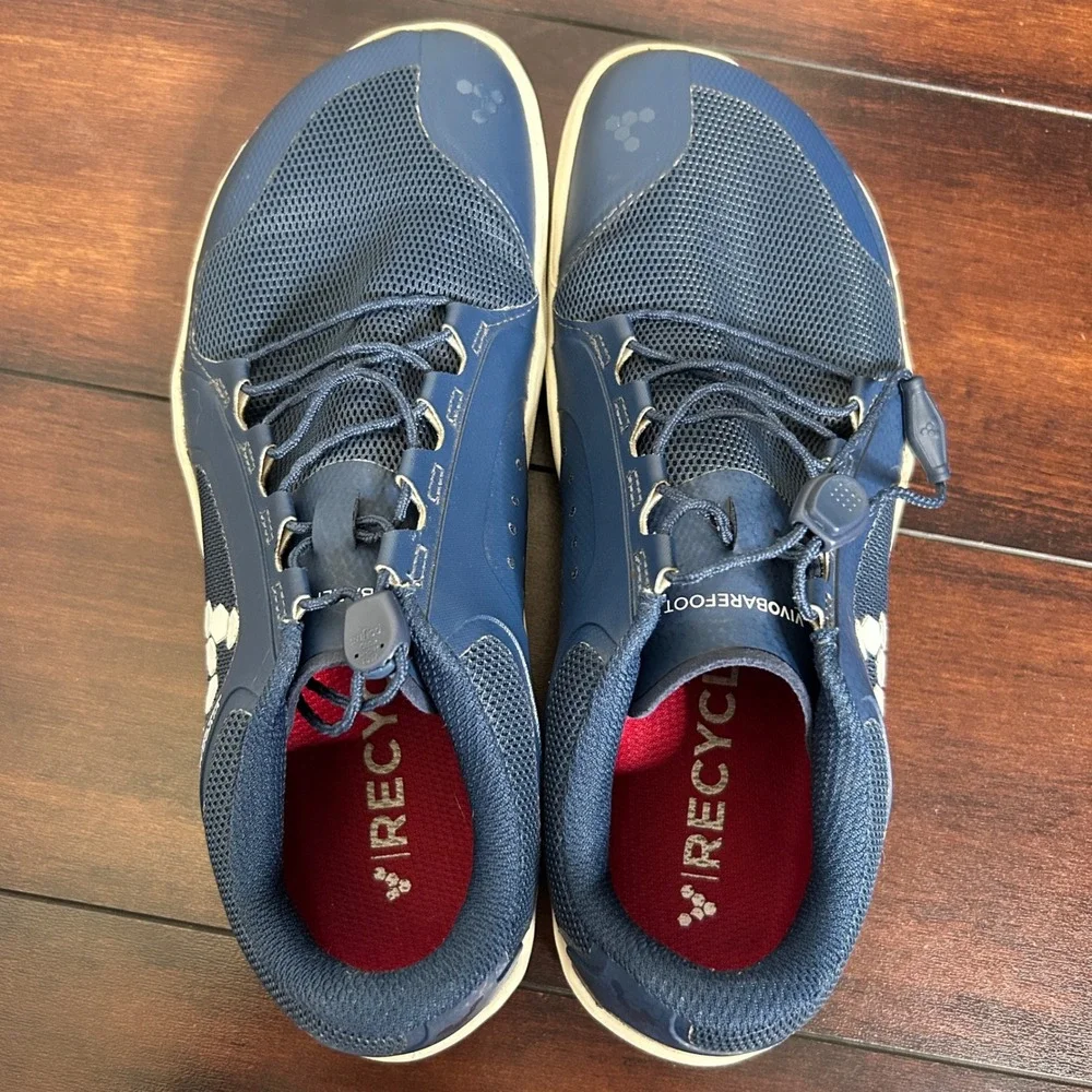 Vivobarefoot Primus Trail FG Sneakers Womens 38 Navy Blue Barefoot Shoes