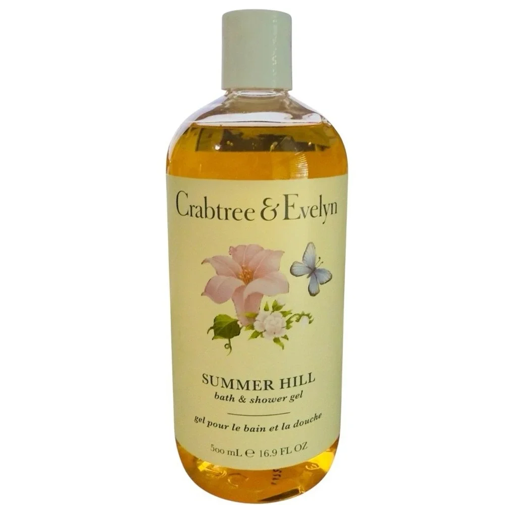 Crabtree and Evelyn SUMMER HILL Bath Shower Gel Full Size 500 ml 16.9 fl oz‎ New