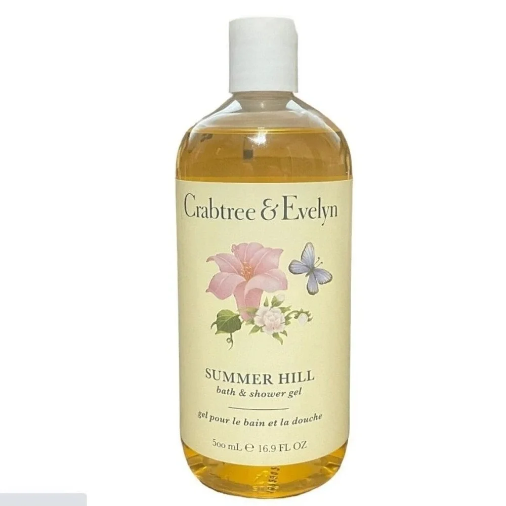 Crabtree and Evelyn SUMMER HILL Bath Shower Gel Full Size 500 ml 16.9 fl oz‎ New