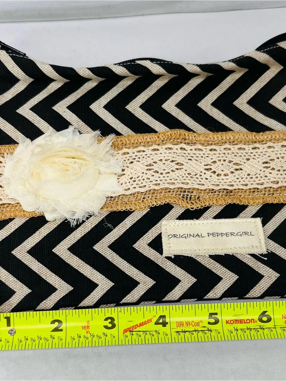 Original Peppergirl chevron‎ cosmetic bag.