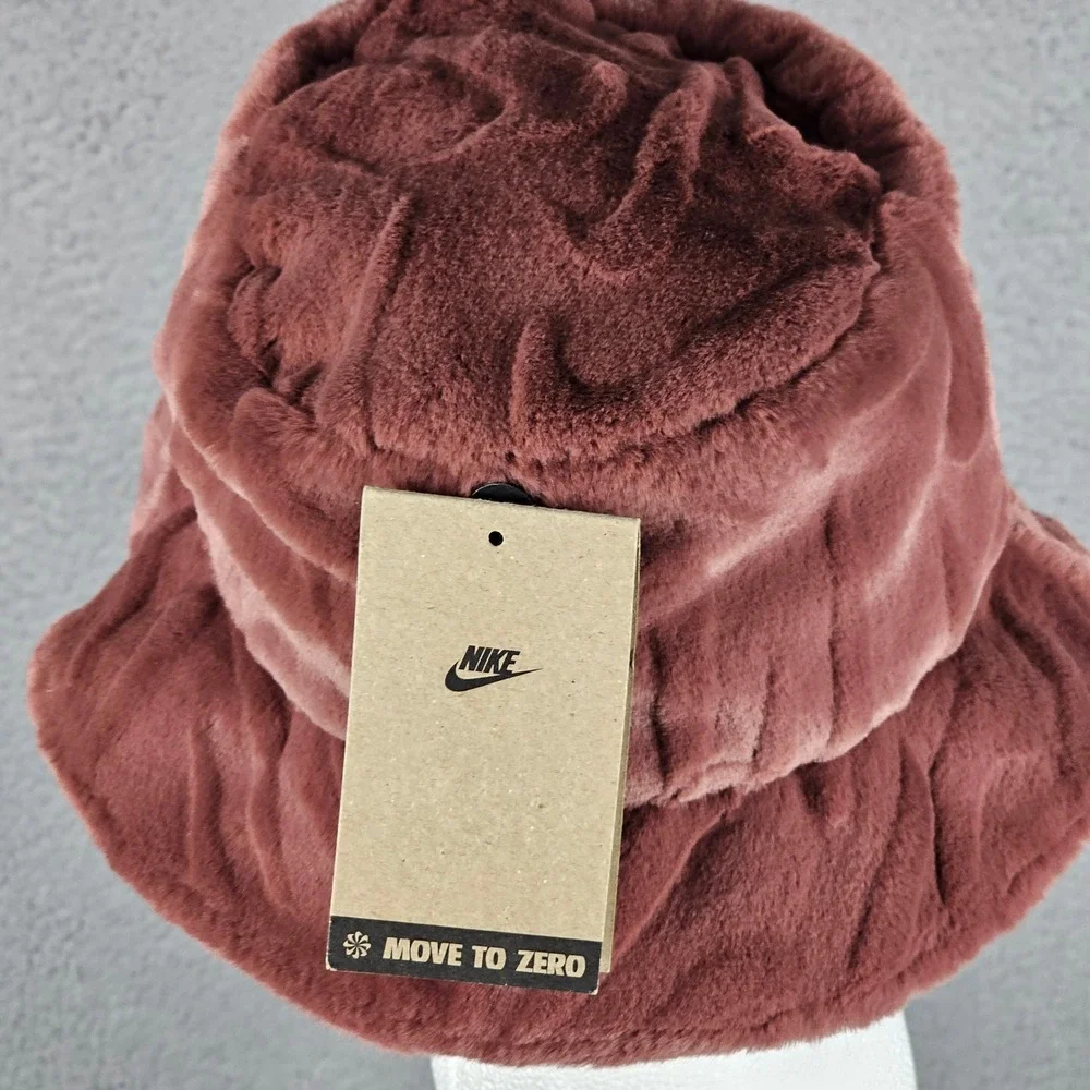 Nike Bucket Hat Womens Small Nike Apex Faux Fur Plush HF7194-218
