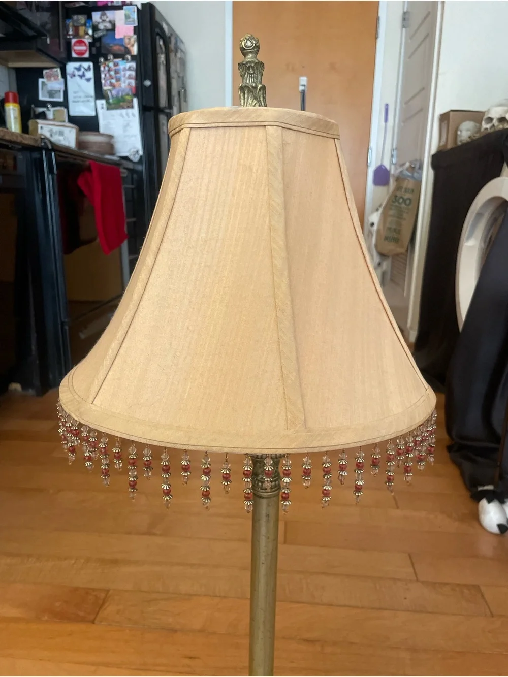 Vintage Beaded Fringe Lampshade