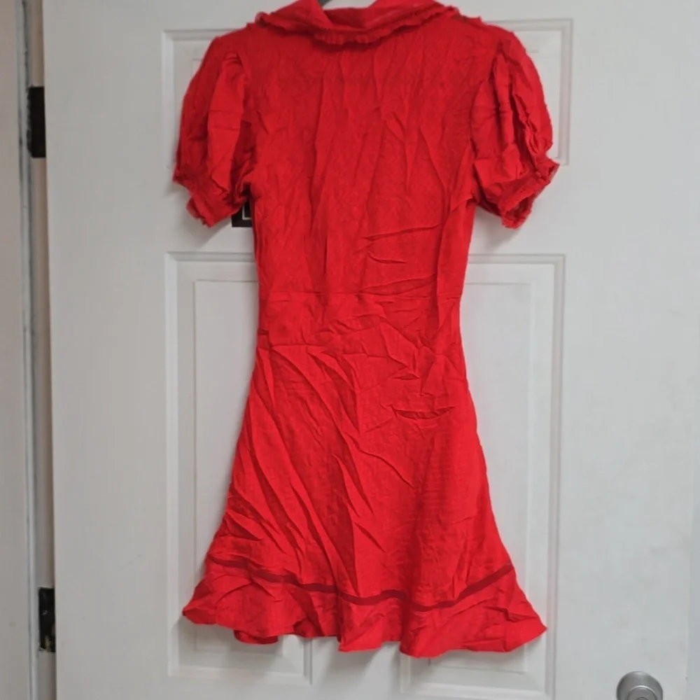 Free People Warm Glow Minidress in Cherry Crush