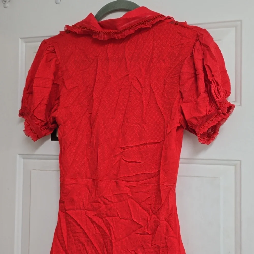 Free People Warm Glow Minidress in Cherry Crush