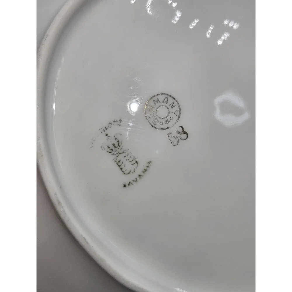 Bavaria Germany US Zone‎ Porcelain Bonbon Relish Dish Copper Luster 7.25