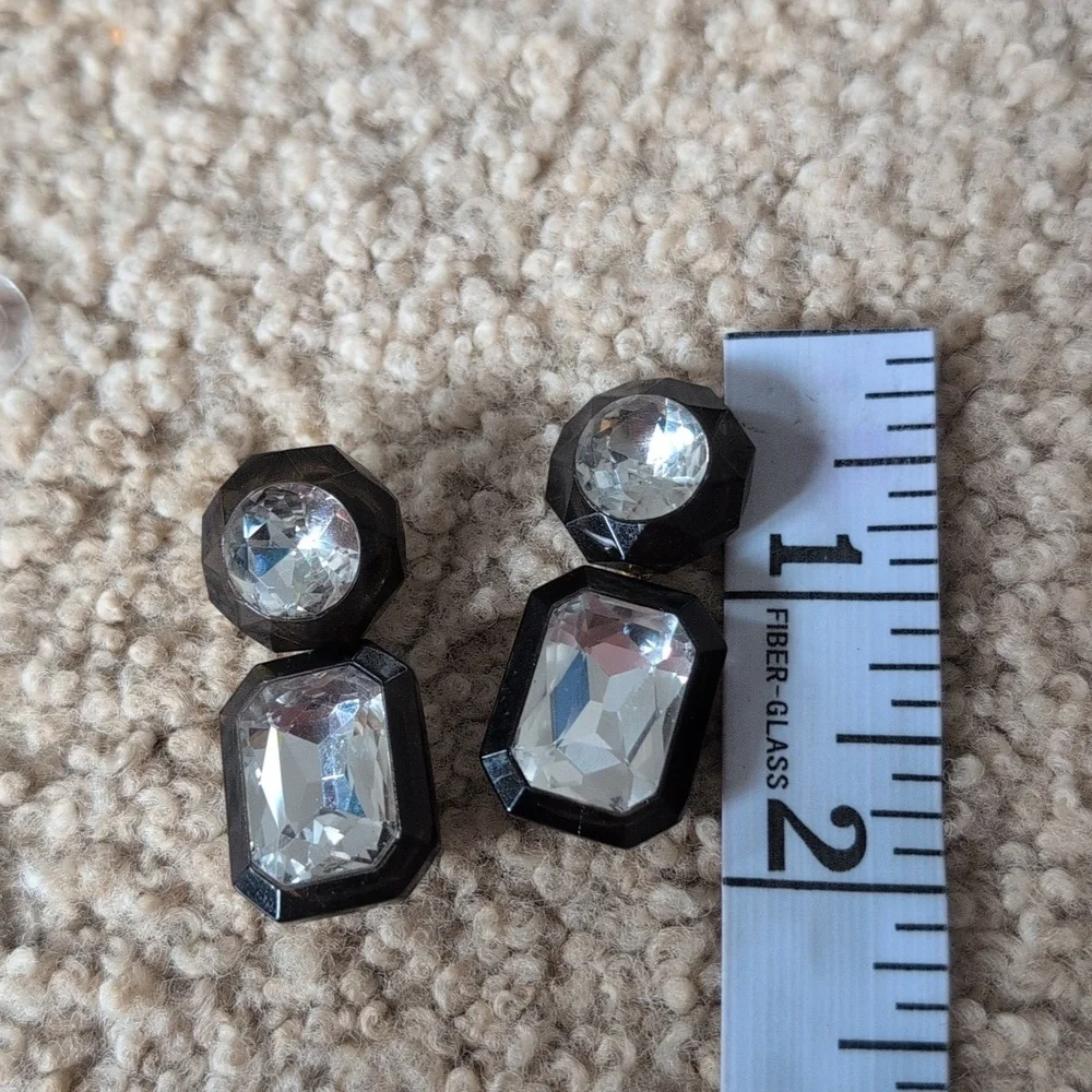 J.Crew Black Jewelry Box Earrings